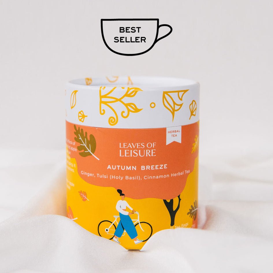 Autumn Breeze | Tulsi, Cinnamon & Ginger Herbal Tea, Caffeine-Free