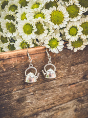 Adorable Tea Kettle Earrings Leaves of Leisure