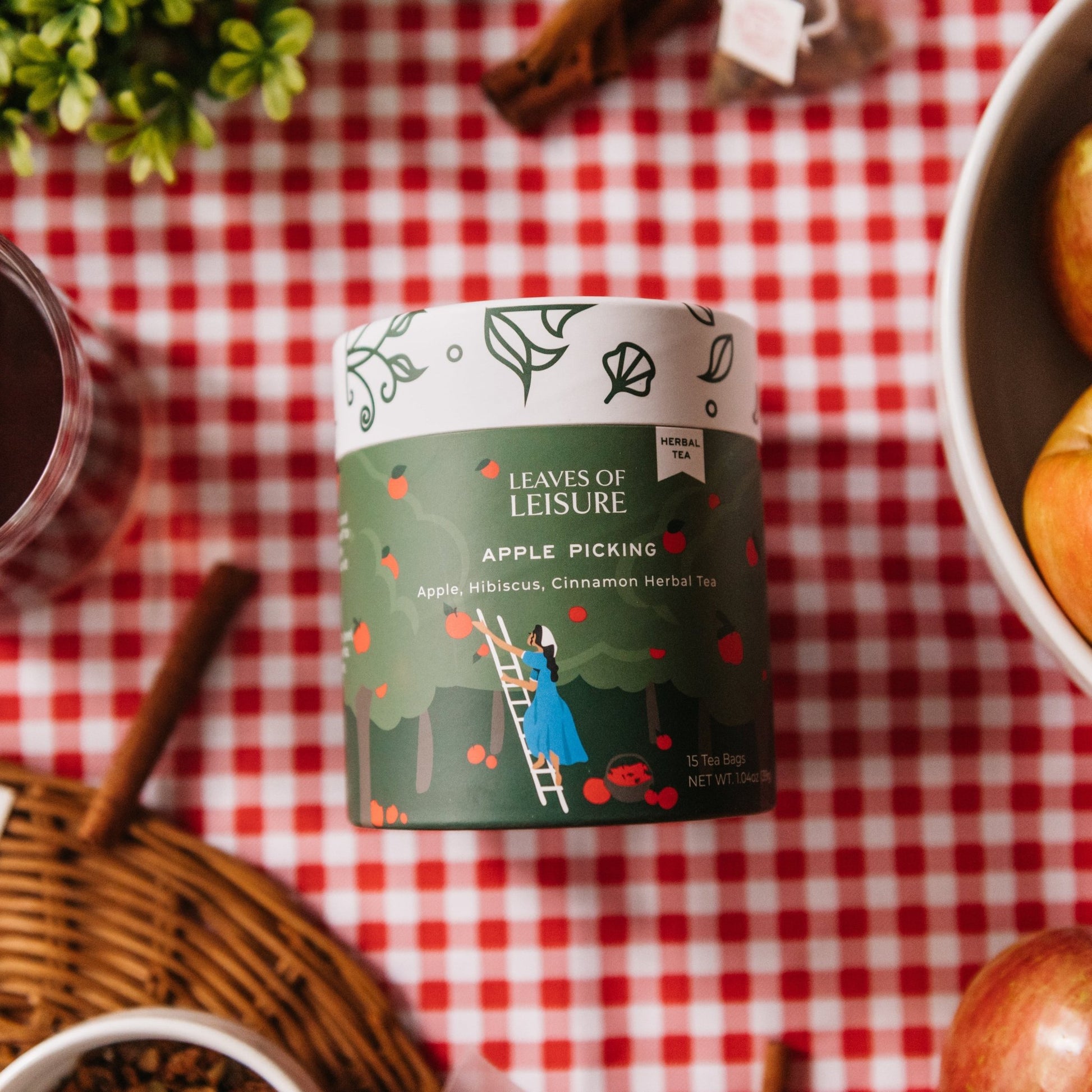 Apple Picking Herbal Tea Leaves of Leisure