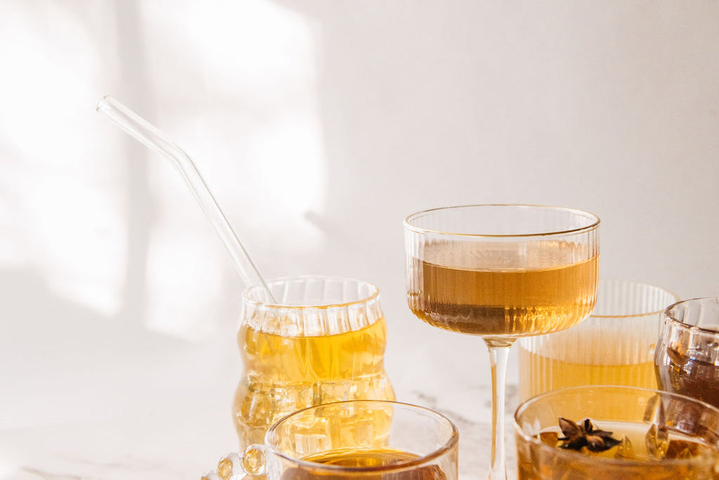Caffeine-free herbal tea lifestyle photo