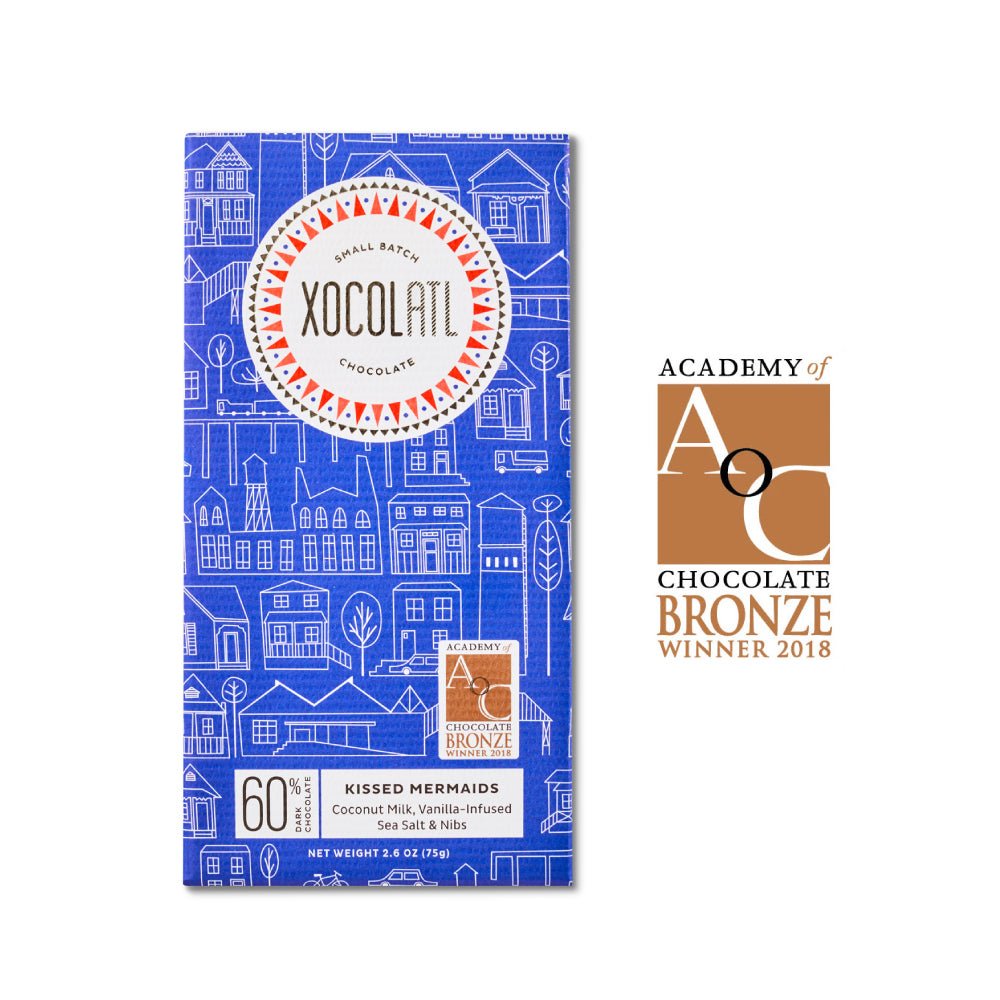 Kissed Mermaids Dark Chocolate Coconut Bar Leaves of Leisure