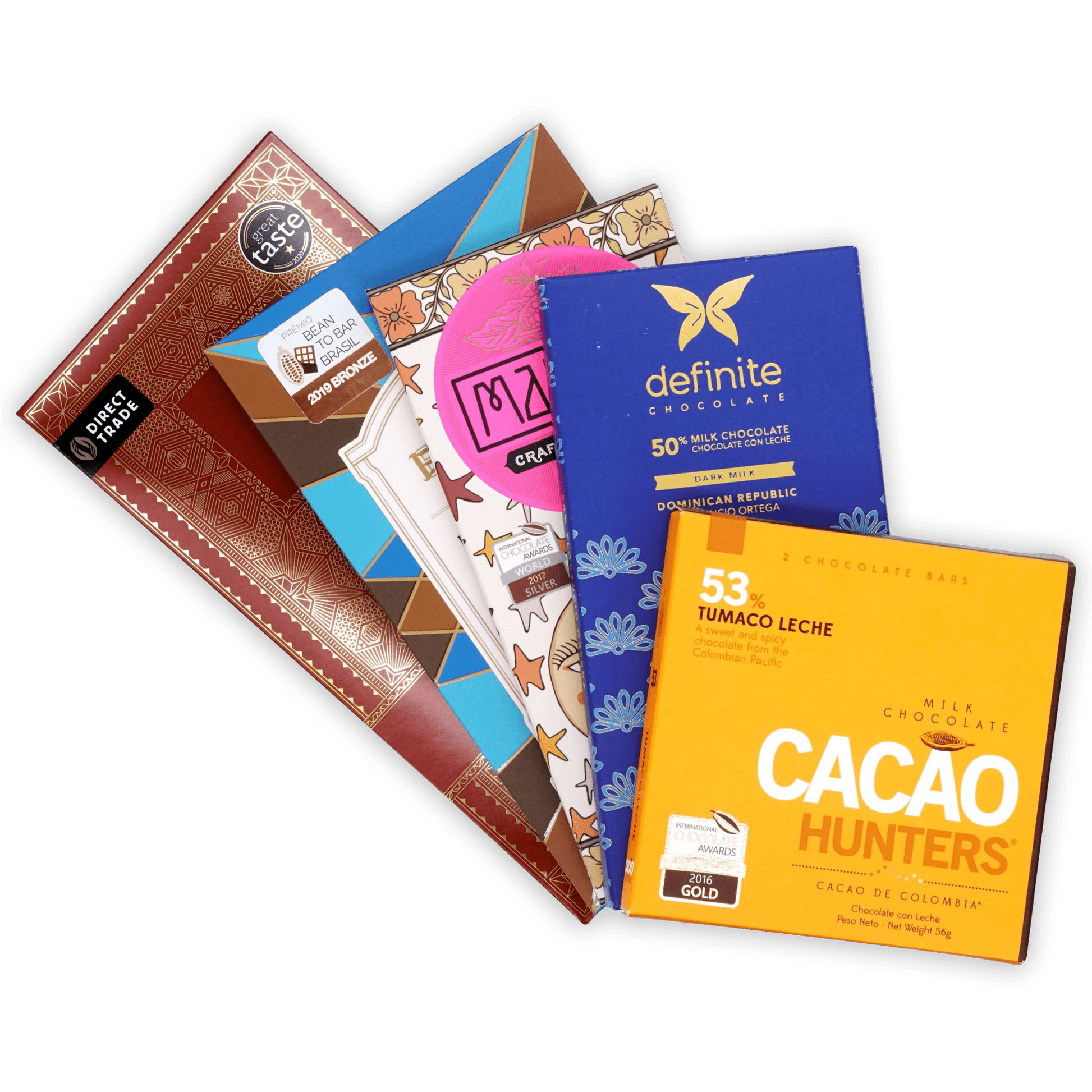 (Made at) Single Origin Chocolate Bundle (5 Bars) Leaves of Leisure