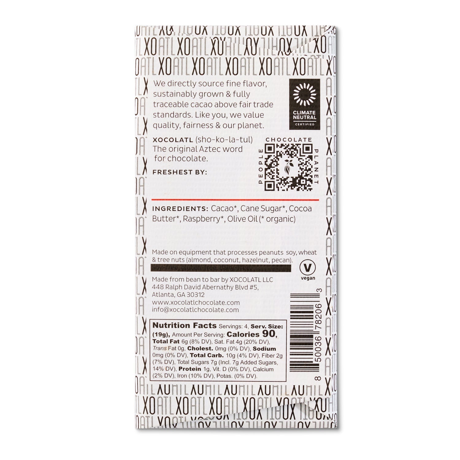 Ripple Effect Sweet & Smoky Dark Chocolate Bar Leaves of Leisure
