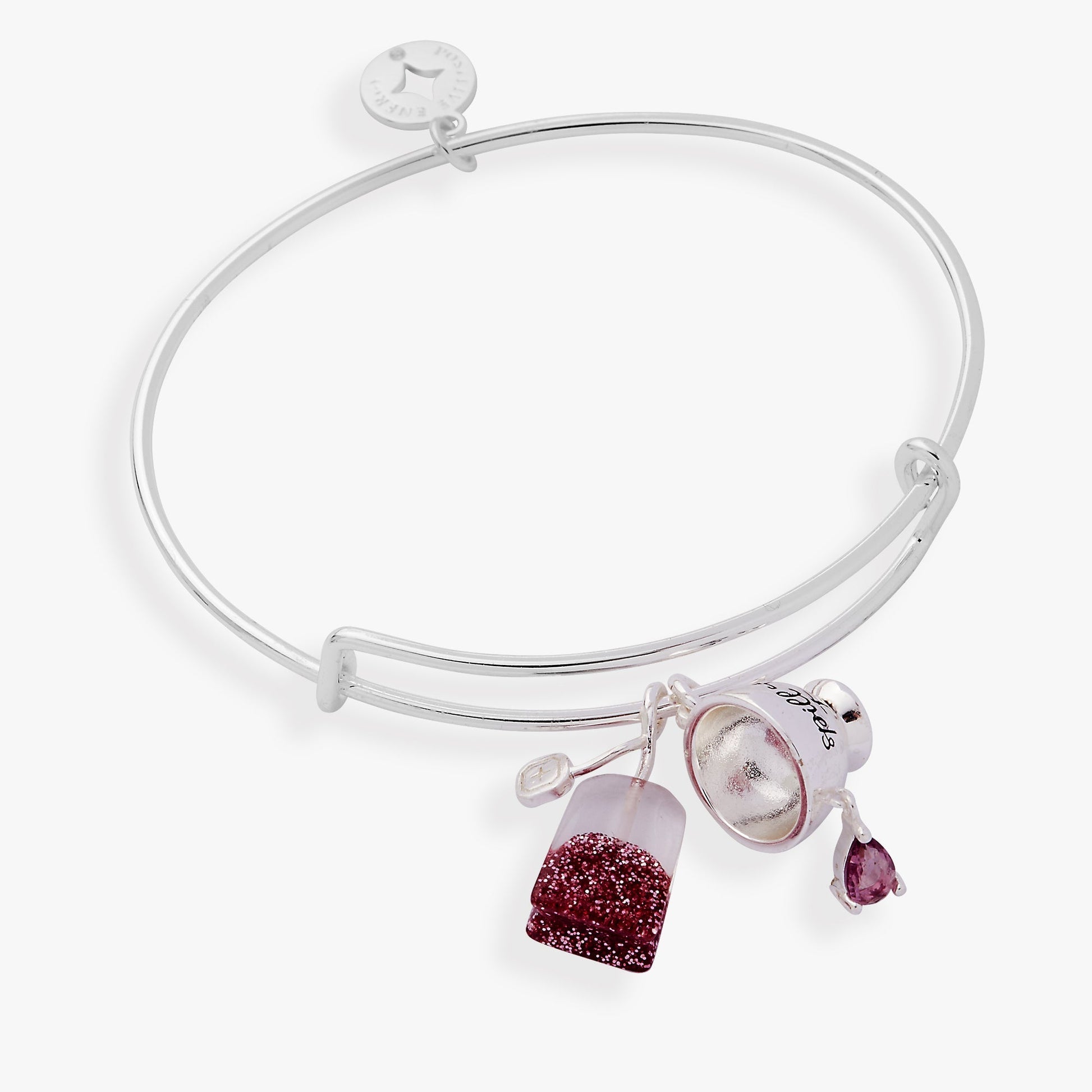 'Spill the Tea' Cup & Tea Bag Charm Bangle Leaves of Leisure
