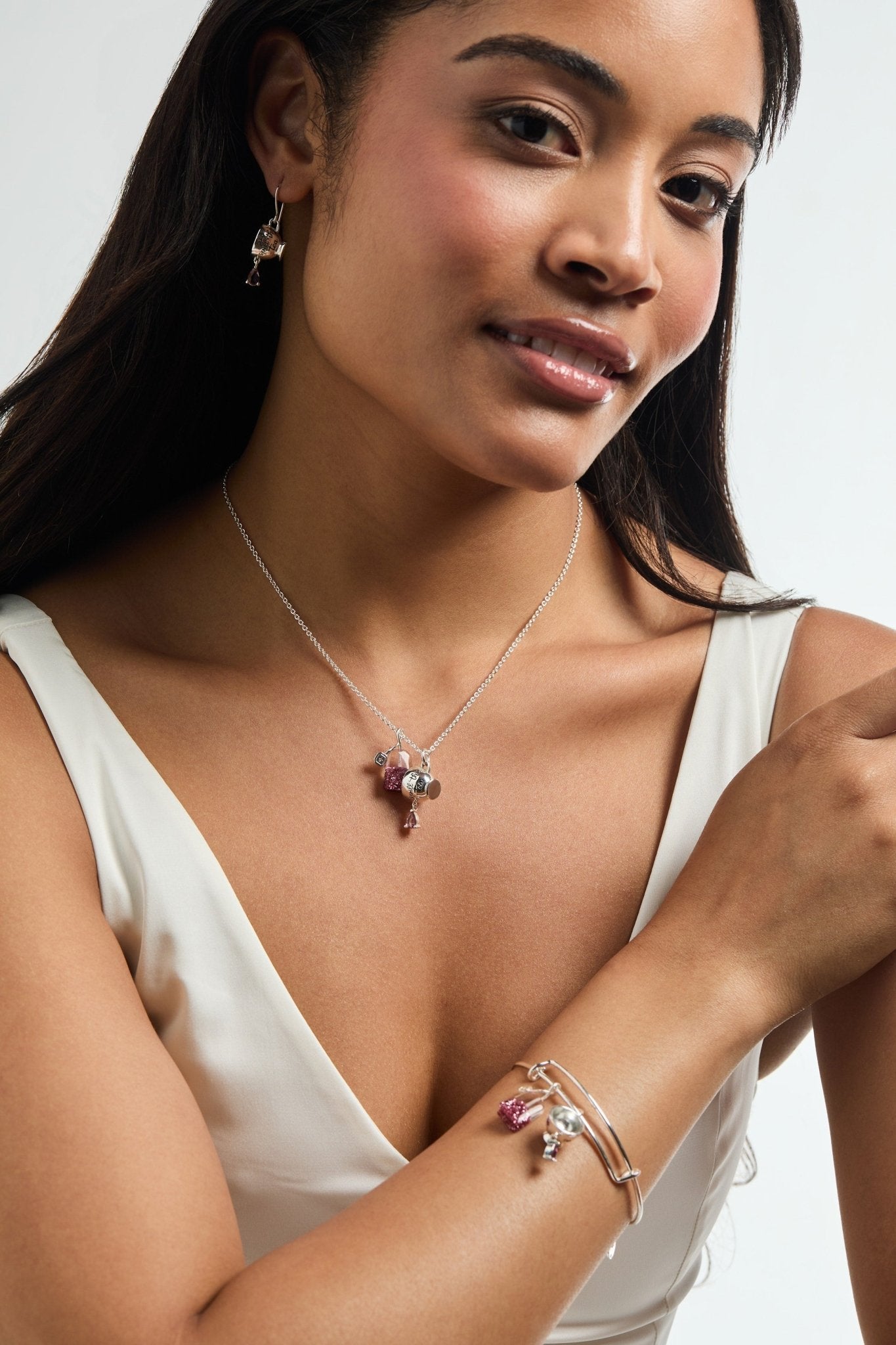 'Spill the Tea' Cup & Tea Bag Charm Bangle Leaves of Leisure