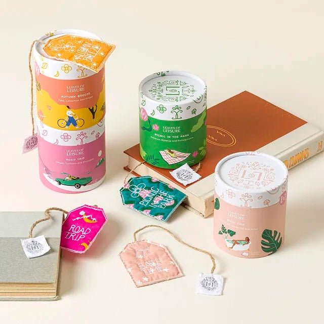 Tea & Bookmark Gift Set Leaves of Leisure
