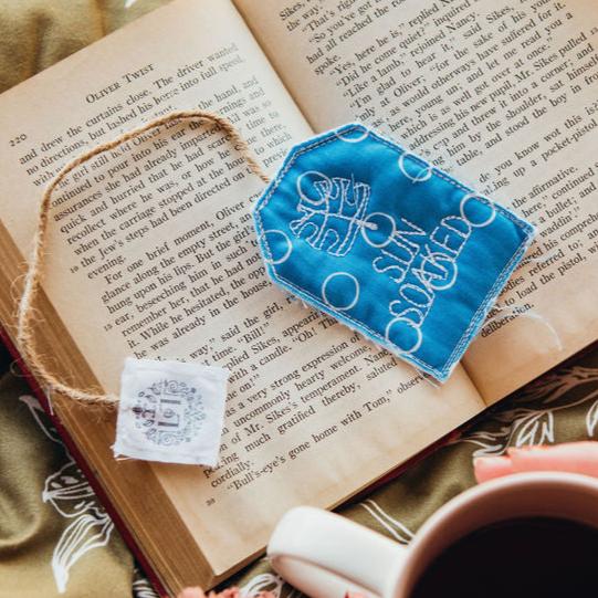 Upcycled Handmade Bookmark Leaves of Leisure