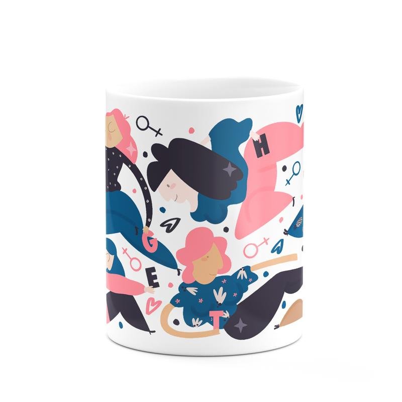 House of Wonder Land Together Mug Mug by Quirky Crate Leaves of Leisure