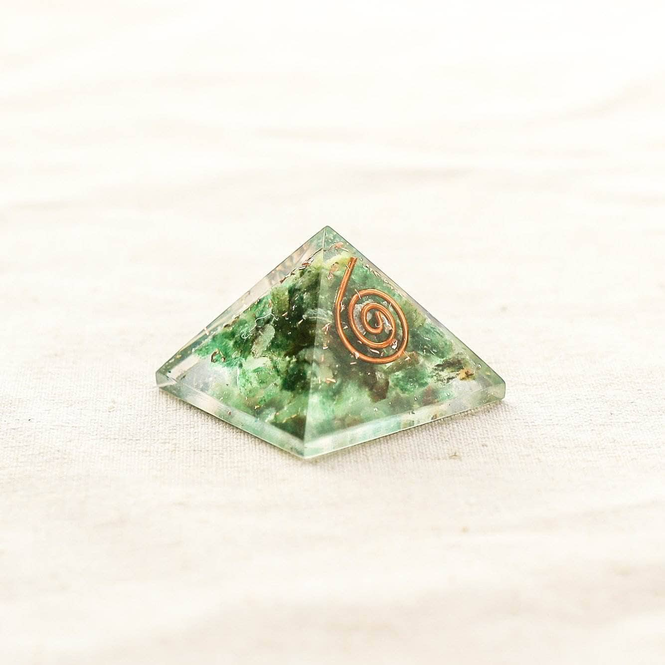 Mini Gemstone Orgone Pyramid by Tiny Rituals Leaves of Leisure