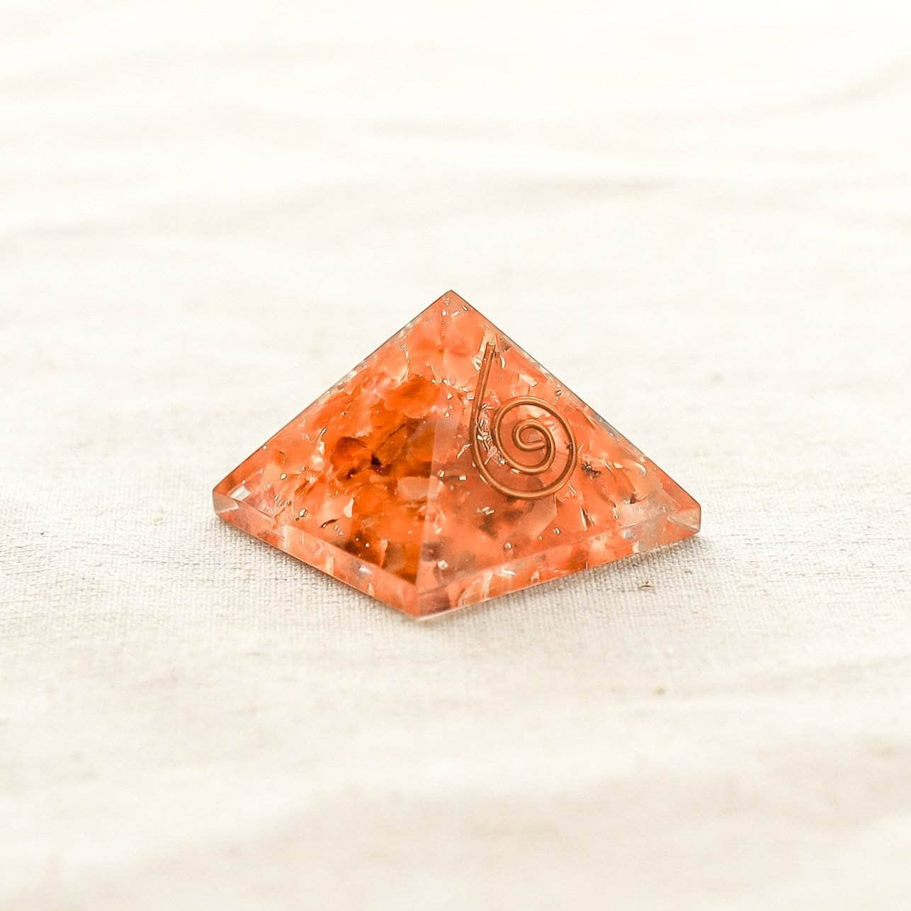 Mini Gemstone Orgone Pyramid by Tiny Rituals Leaves of Leisure