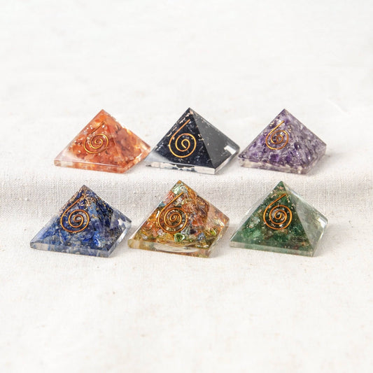 Mini Gemstone Orgone Pyramid by Tiny Rituals Leaves of Leisure
