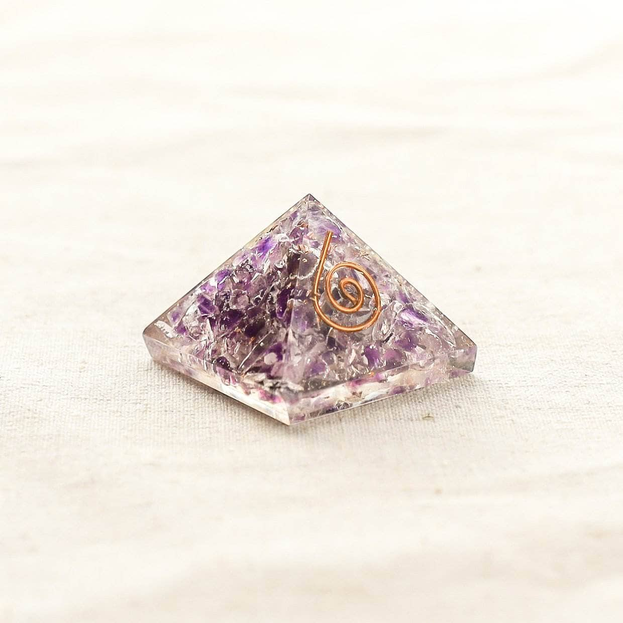 Mini Gemstone Orgone Pyramid by Tiny Rituals Leaves of Leisure