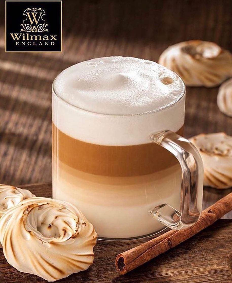 Thermo Glass Mug 11 Oz | High temperature and shock resistant by Wilmax Porcelain Leaves of Leisure
