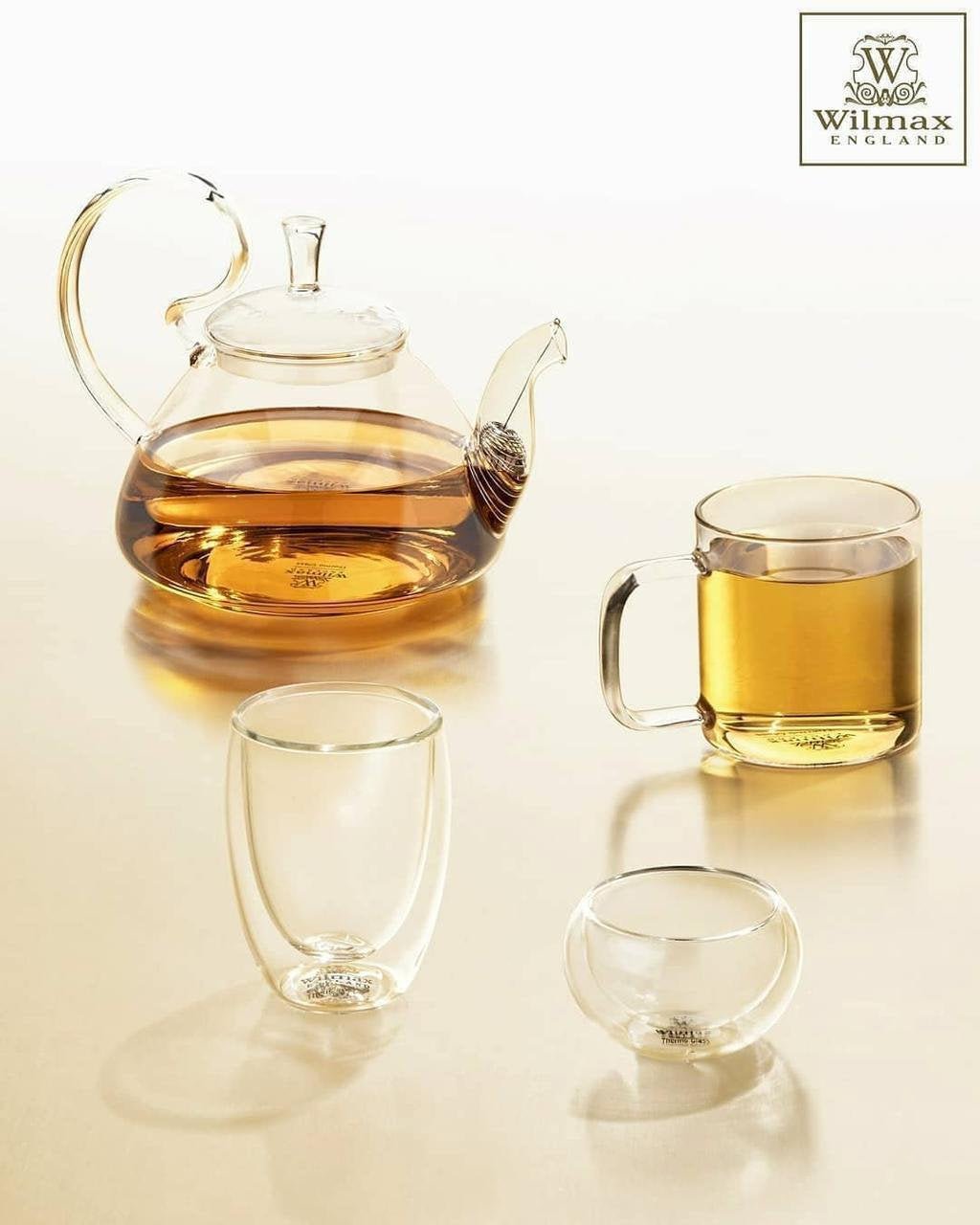 Thermo Glass Mug 11 Oz | High temperature and shock resistant by Wilmax Porcelain Leaves of Leisure