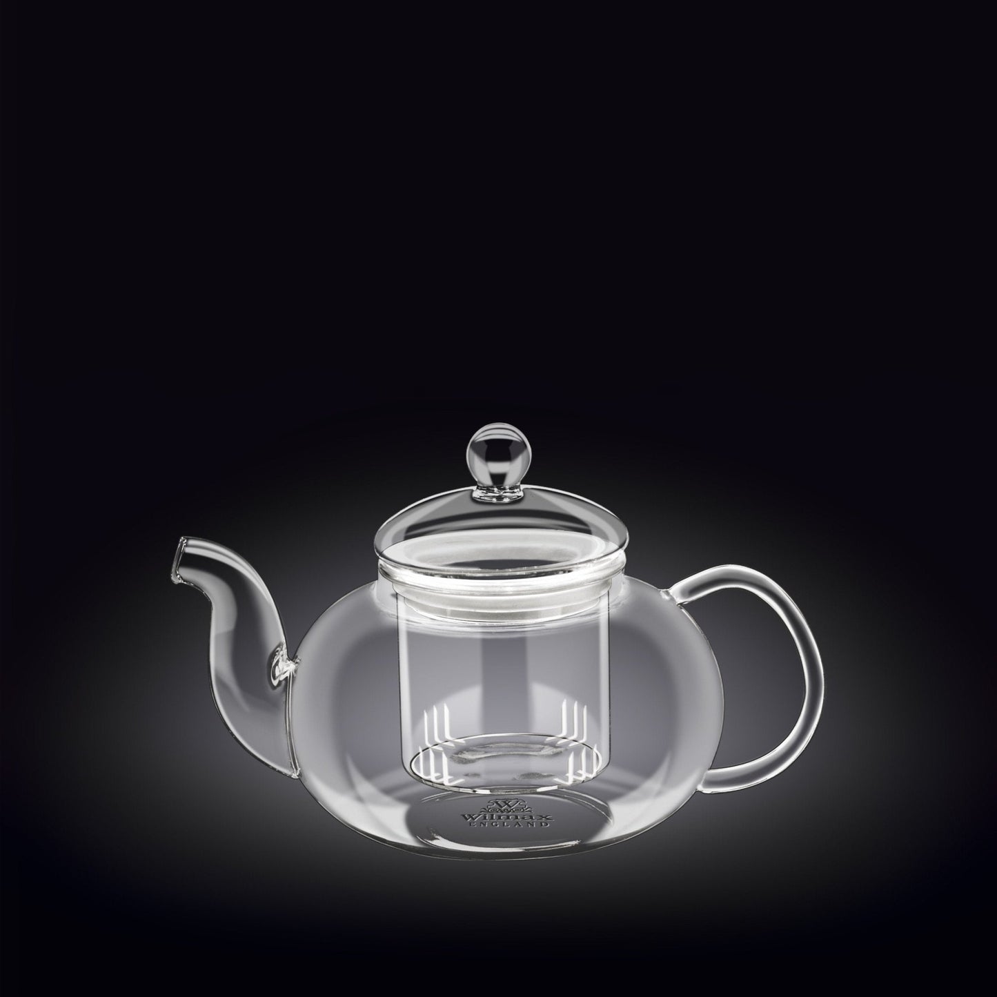 Thermo Glass Tea Pot 20 Fl Oz | High temperature and shock resistant by Wilmax Porcelain Leaves of Leisure