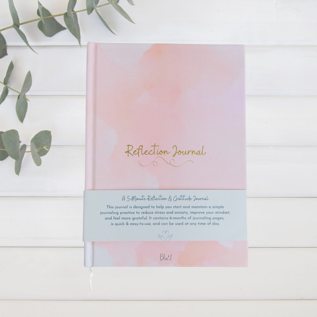 Time to Reflect: A 5-Minute Gratitude Journal by Bliss'd Co Leaves of Leisure