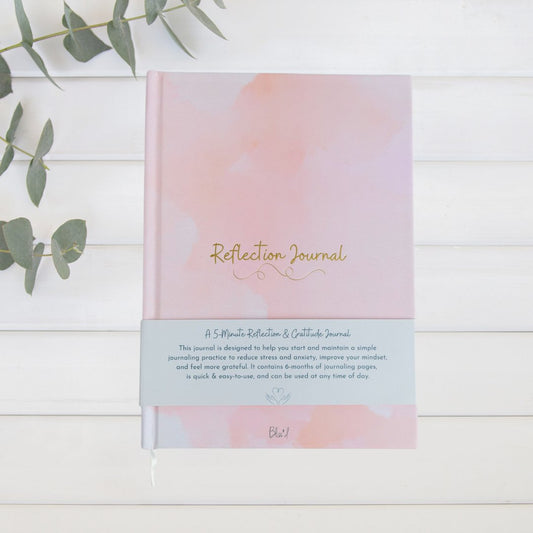 Time to Reflect: A 5-Minute Gratitude Journal by Bliss'd Co Leaves of Leisure
